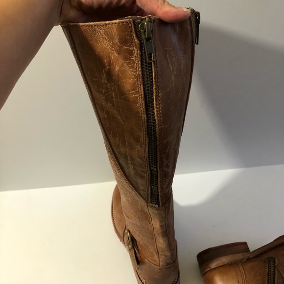 NWT BedStu Leather Gayle Tall Boot Brown 6.5 - Picture 12 of 13